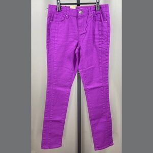NEW DKNY Skinny Jeans Womens 4 purple denim soho classic colorful preppy